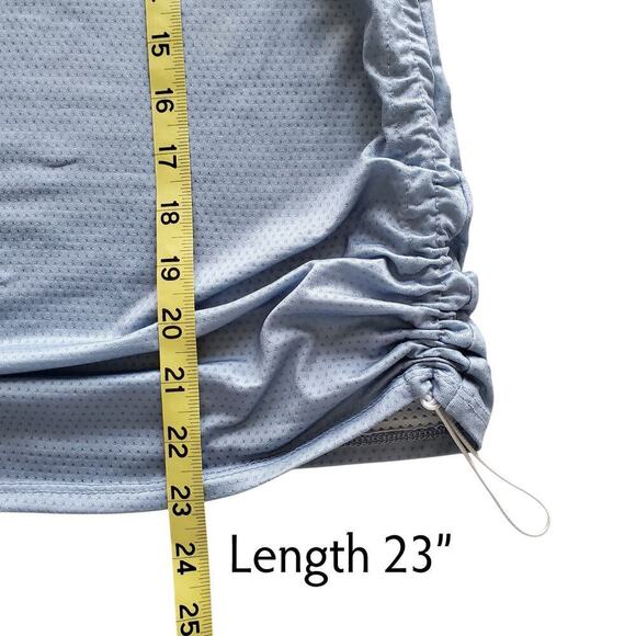 Lucky In Love Tennis Ruched Drawstring Ventilated Fabric Loose Fit Blue Size S - Picture 11 of 13